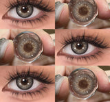 1 Pair Color Contact Lenses for Eyes Graduated Blue Fashion Optical Lenses Green Pupils Gray Natural Eye Contacts
