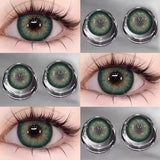 Aegean Sea Natural Color Contact Lenses Colored Contacts 1 Pair of Prescription Yearly Use Small Pupil Lenses