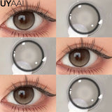 Colored Contact Makeup Natural Brown Eye Lenses Lovesick Series Cosmetics Gray Lenses Woman Makeup Green Beauty Contacts