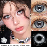 Vampire Red Eye Lenses Halloween Colorful Contact Lenses Devil Cosplay White Anime Eye Lens with Pink Pupils for Partie