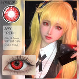 1 Pair Colored Contact Lenses Cosplay Colorful Contact Red Eyes Anime Contact Green Lenses Halloween Purple Contact