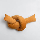 Green Large Knotted Pillow Soft Long Shape Adjustable Bendable Knot for Outdoor Indoor Decor Sofa Bed Cushion Christmas Gift