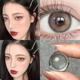 1Pair Natural Color Contact Lenses Large Diameter Pupils Black Eyes Brown Gray Soft Circular Lenses Makeup Fast Shipping