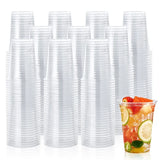 100Pcs Neon Glow Plastic Party Cups Neon Colors Cups For UV Black Light Reactive Neon Birthday Glow in the Dark Party Supplie