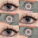 1 Pair Myopia Color Contact Lenses for Eyes with Prescription Makeup Eye Color Lenses Beauty Pupils Fashion Blue Lenses