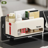 Foldable Desk Organizer No Drill Wall Mount Hanging Storage Box Space Saving Rack for Home Living Room Bedside Office Stationery