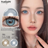 1 Pair Brown Colored Contact Lenses Natural Blue Pupils Eyes Contact lenses Soft Contacts 14.20mm