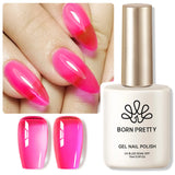 15ml Aurora Glitter Gel Nail Polish Iridescent Pearl Shimmer Effect Soak Off UV LED Manicure Varnishes