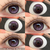 2pcs/Pair Eye Color Lenses Purple Contact Lenses Natural Brown Pupils Lenses Big Diameter Blue Pink BlackLens for Party