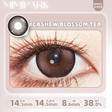 2pcs Half-Year Colored Contacts 14.5mm Big Diameter High Moisture Lenses for Daily Wear Cosplay Brown Grey Blue