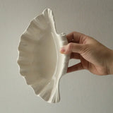Shell Plate Cream Retro Ceramic Plate Fruit Snack Plate Dinner Tray Dish Set Jewelry Storage Dish Tableware Gift