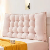 High Quality and Simple Washed Cotton Bedside Cushion for Home Use Large Backrest Bedroom Bed Cushion Waist Protection Pillow