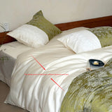 Vintage Jacquard Lace Edge Luxury Bedding Set 1000TC Egyptian Cotton Duvet Cover Bed Sheet/Fitted Sheet Pillowcases 4Pcs