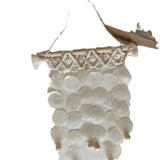 1pcs Natural Shell Wind Chime Hand-woven Home Decoration Knitted Hanging Decoration Tapestries Wall Hanging DIY Material Bag