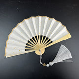 Blank Paper Fold Fan Red Folding Hand Held Fan Pink Mini  Japanese Foldable Fan for Kids DIY Wedding Decoration