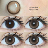 2pcs Gradient Green Contact Lenses Natural Color Pupils Coffee Pearl Lenses Makeup Color Eye Lenses Brown Lens Gray Lens