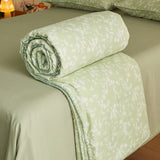 A-Class Double-Layer Soy Fiber Summer Quilt Air Conditioning Single Person Cool Thin Quilt Breathable for Student Home Textiles