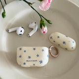Spring Fresh Blue Flower INS Soft Case for Apple AirPods 4 Protection Cover for AirPods Pro 2 3nd Generation Earphone Cases