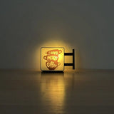 Glowing Mini Fridge Magnets Light Box Coffee Beer Illuminated Home Decor Accessories Japanese Underground Iron Family Rosen