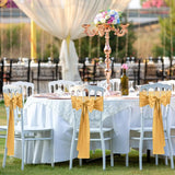 10/20 PCS 17x275cm Purple Luxury Satin Chair Sashes Bows Universal Chair Cover for Wedding Reception Restaurant Event Decoration