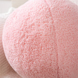 Hot Funny Plush Round Wool Cushion Living Room Decor Throw Pillow Solid Color Stuffed Sofa Pillow Office Waist Rest Throw Pillow