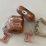 Korea Lovely Amber Color Puppy Silicone Soft Protection Case For AirPods 4 New Air Pods 1 2 3 Pro 2 Bluetooth Headphone Cover