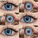 2pcs Halloween Colorful Contact Lenses Anime Cosplay Eye Lenses multicolored lenses Lenses White Black Red Lenses