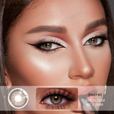 Natural Colored Contact Lenses for Eyes 1 Pair Brown Lenses Fashion Makeup Lenses 42% Water Beauty Pupils