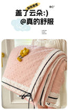 Ins Girl Bow Summer Thin Quilt Seersucker Washed Cotton Summer Quilt Single Dormitory Air Conditioner Blanket Machine Washable