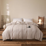 New Quality Brushed Single Duvet Cover Skin-friendly and Breathable Striped Checkered Quilt Cover