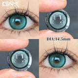 Hot Sale Colored Contact  Lenses Blue Green Beauty Pupilentes 2Pcs Soft Lens