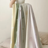 New color-woven jacquard tencel cotton cold blanket summer cool silky smooth towel blanket air-conditioning room blanket