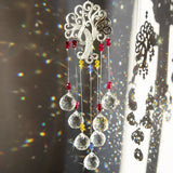 Hanging Crystal Lighting Ball Pendant DIY Tree Of Life  Sun Catcher  Prism for Outdoor Home