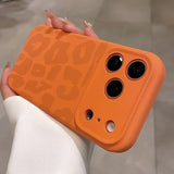 Luxury Leopard Pattern Camera Control Button Case for iPhone 17 16 15 Pro Max 14 Plus 12 13 11 Matte Soft Liquid Silicone Cover