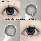 1 Pair Big Eyes Black Lenses Korean Natural Lenses Color Contact Lenses Eyes with Gray Beautiful Pupil Lenses Yearly