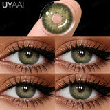 Color Contact Beauty Green Contact Lenses for Eyes Natural Lenses Blue Contacts for Women Eyes Makeup Gray/Brown Fashion