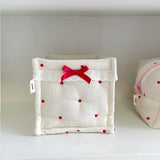 Original Korean Imported Quilted Storage Basket Desktop Good Item Storage Cute Storage Frame