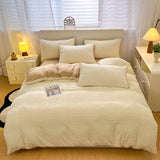 New 3D Carved Milk Fleece Single Duvet Cover Thicken The Warm Quilt Cover in Autumn and Winter Skin-friendly Bedding