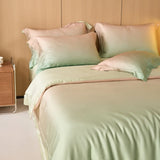 Gradient Luxury Bedding Set Lyocell Soft Silky Cool Feeling Antimicrobial Duvet Cover Flat/Fitted Bed Sheet Pillowcases 4Pcs