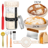 9" Round and 10" Oval Banneton Bread Proofing Baskets and Sourdough Bread Making Kit with Fermentation Dough Bread Bakeware Kit