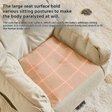 Solid Color Sofa Chair Cartoon Seat Children Sofa Lazy Cat Bean Bag Environ Mentally Friendly Portable Sofa Bedroom Furniture