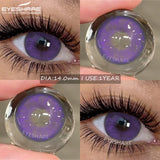 2pcs Natural Colored Contact Lens Gray Pupils Color Lens Blue Beautiful Pupil Brown Lenses Yearly Red Eyes Contacts