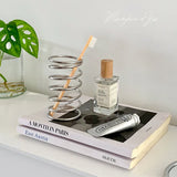 Stainless Steel Toothbrush Holder Metal Bathroom Accessories Tool for Toothpaste Makeup Brush Storage Rack Home Decoration