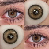 Unspoken Brown Yearly Disposable Colored Contacts Lenses for Eyes Daily Dating Makeup 14.2mm Soft Cosmetic Beauty Lens