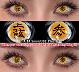 1 Pair Cosplay Crazy White Contact Lenses Colored Contact Lenses Anime Makeup Black Eye Lenses Yearly Halloween Lenses