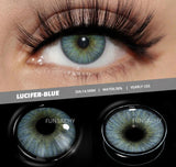 1 Pair LUCIFER Color Contact Lenses for Eyes 14.5mm Big Eyes Contact Lenses Korean Natural Blue Lens Gray Pupils Yearly