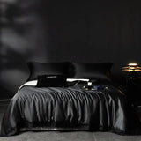 Vintage French Tassel Lace Edge Brocade Lyocell Cotton Soft Silky Bedding Set Duvet Cover Flat/Fitted Bed Sheet Pillowcases 4Pcs