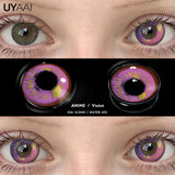 1 Pair Cat Eyes Crazy Lenses Vampire Lenses for Halloween Cosplay Eye Contacts White Lenses Anime Black Colored Lenses
