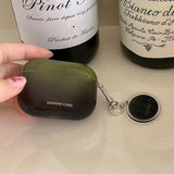 Ins Summer Gradient Green Earphone Case For Airpods 4 3rd Pro 2 For Airpods 1 2 3 Pro2rd Soft Protective Cover Creative Pendant
