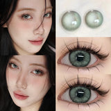 Myopia Color Contact Lenses For Eyes with Multicontact Natural Pupils Korean Grey Lenses 1 Pair(2Pcs) Fast Shipping